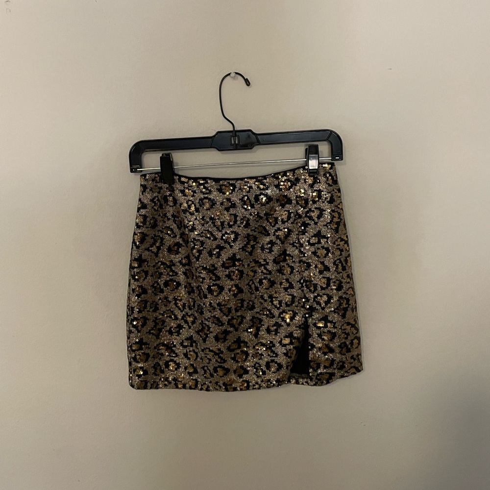 Revolve sequin skirt